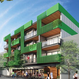 Civic Green Apartments - Space Design Architecture