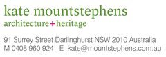 Kate Mountstephens Architecture + Heritage logo