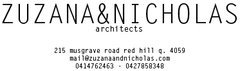 Zuzana & Nicholas Architects logo